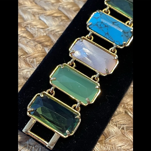 RALPH LAUREN Semi-Precious Stone Link Bracelet … Colorful & Fun! 🌸 - Picture 4 of 16